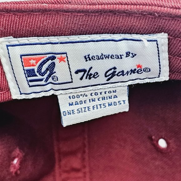 The Game Florida State Seminoles FSU Adjustable Hat Garnet/Garnet Logo OSFM - Picture 7 of 7